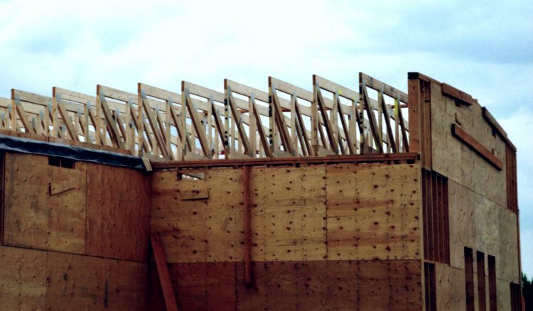 Roof trusses.