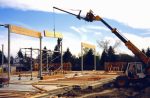 Beams atop columns.