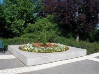 The flowers and shrubs on the North grounds are as beautiful and peaceful as ever (27 July 2011).