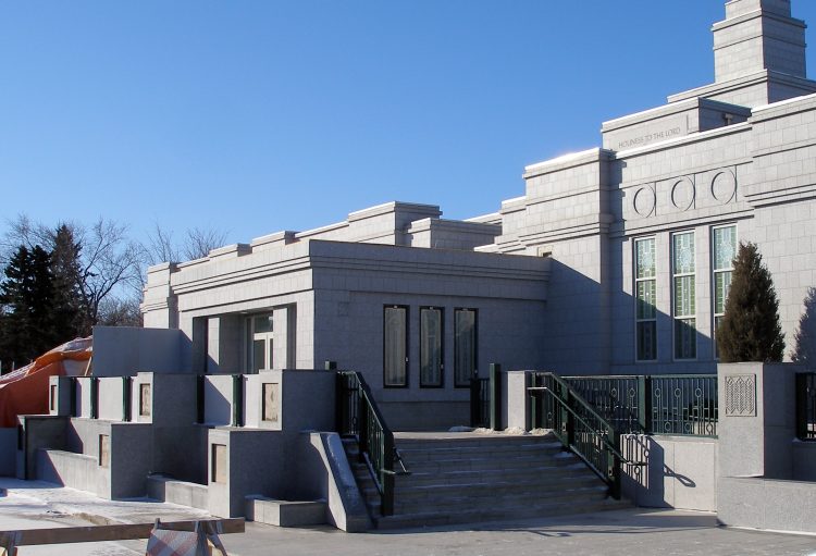 A closer view of the North stairs now used by patrons for access.