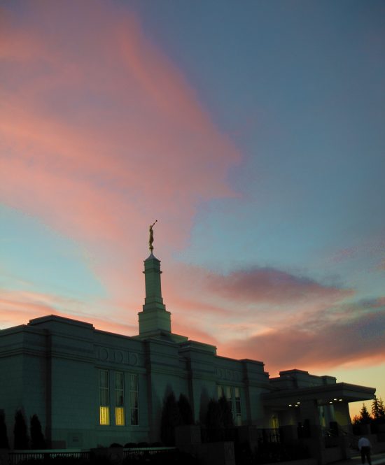 Temple, at twilight on 25 August 2006.