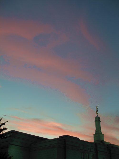 Temple, at twilight on 25 August 2006.