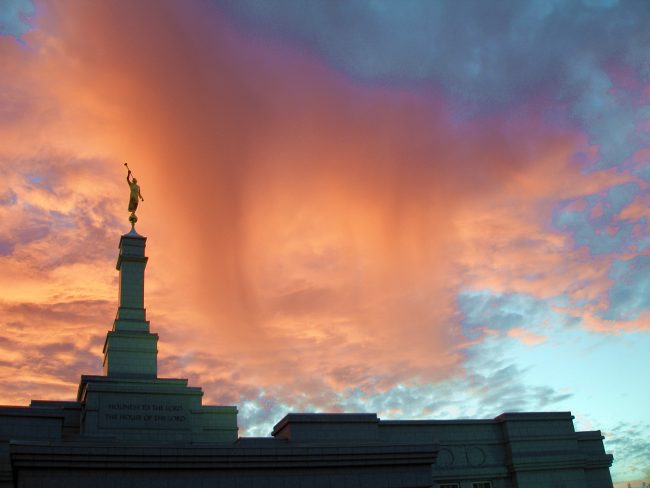 Temple, at twilight on 27 September 2006.